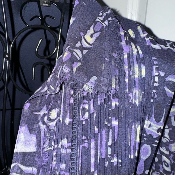 Tahari Arthur Levine Multicolored Printed Lightweight Jacket in Size 6 - Picture 4 of 10